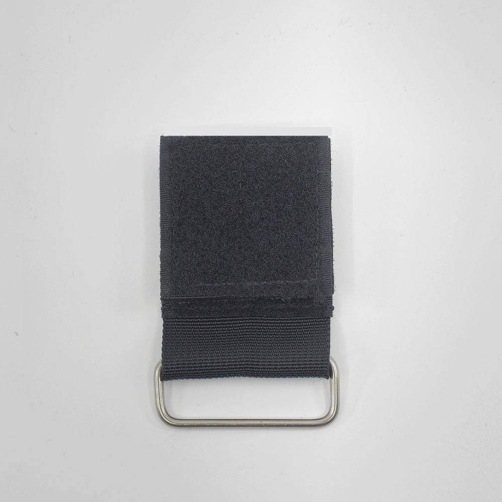 Close-up of the DURAWORK 504 Webbing Connector showing its durable nylon strap and stainless steel hardware.