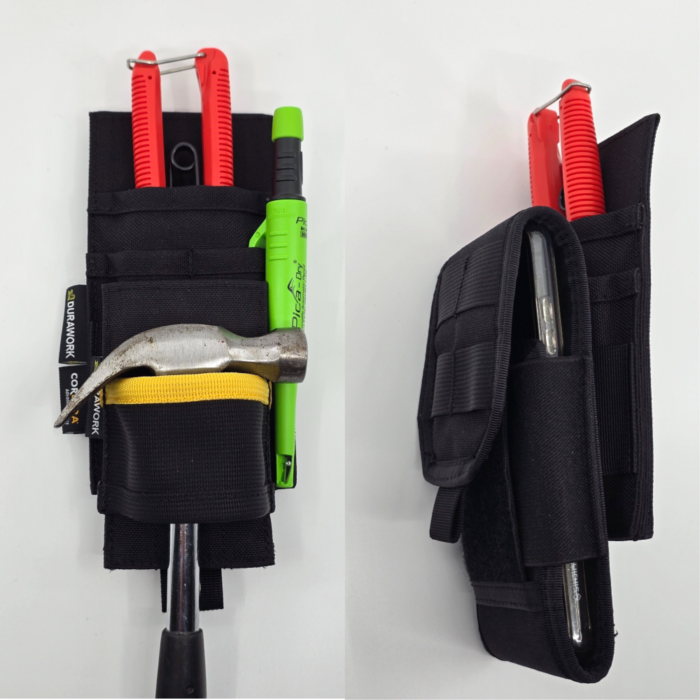 Versatile DURAWORK 403 Pocket Pouch holding a small multi-tool, showcasing its utility for essential carry.