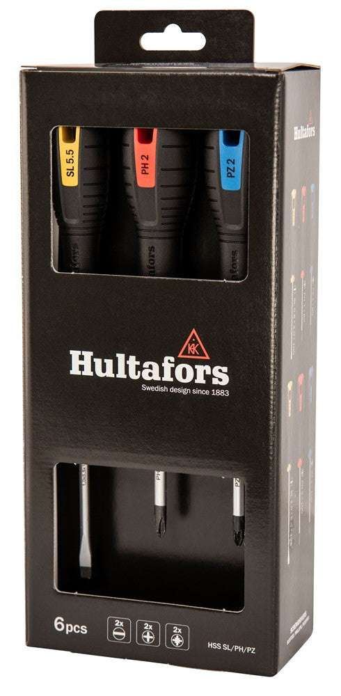 Juego de destornilladores HULTAFORS PH, PZ y SL