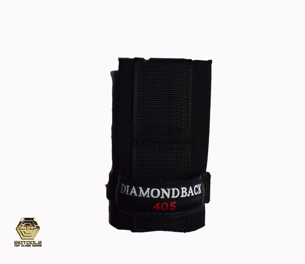 "Diamondback 405 Lo-Rider Hammer Loop - Silent and Efficient Carry Solution". "Diamondback 405 Lo-Rider Hammer Loop - Silent and Scratch-Free Hip/Rear Carry Solution"