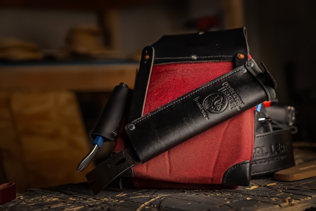 Kit de funda para sacaclavos/pata de gato de cuero Occidental