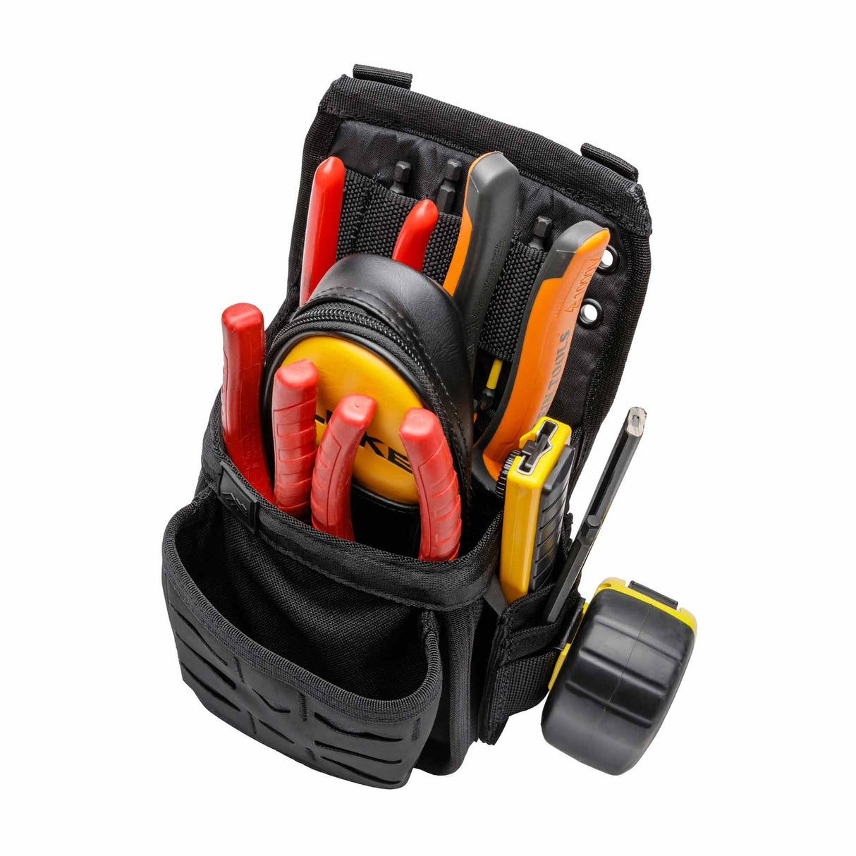 Professional-grade Flux X Pouch with built-in D-ring for tool tether or tape loop.