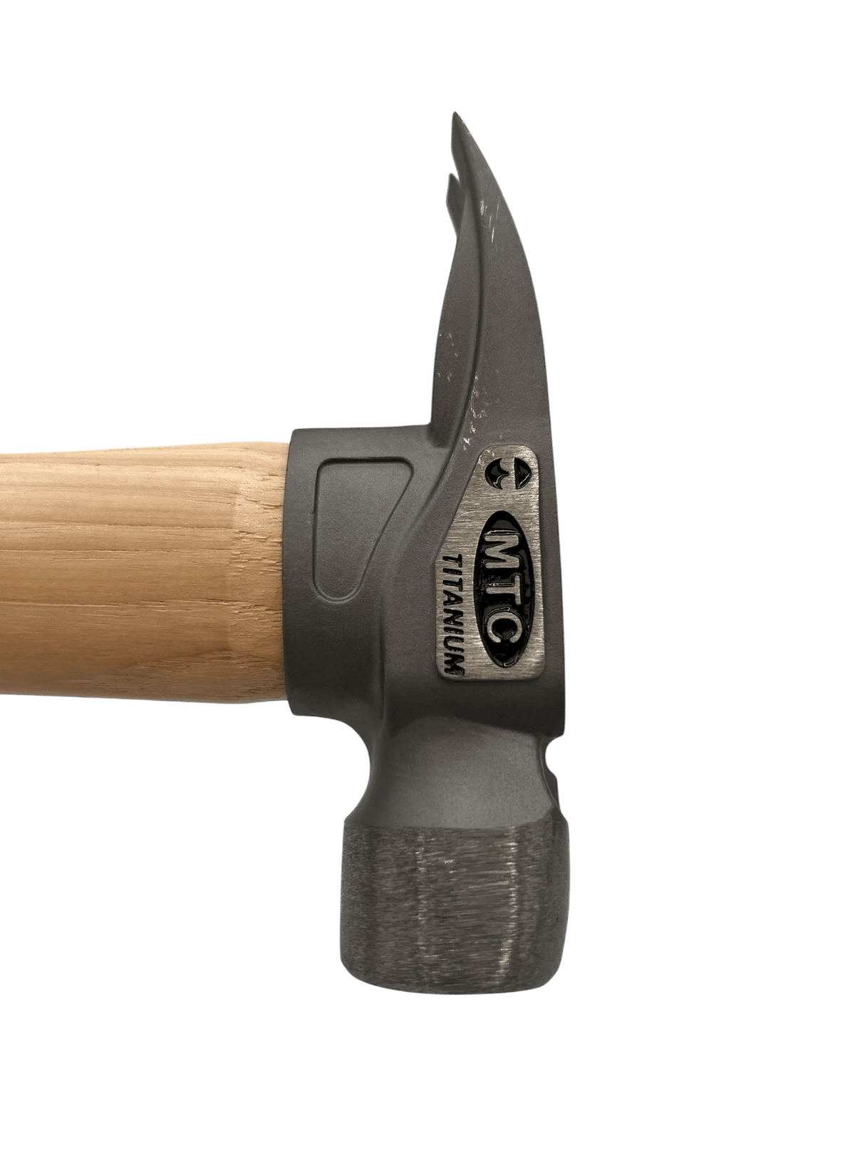 MTCTool 10oz Titanium Head D Nose Finish Head 14" Wood Handle