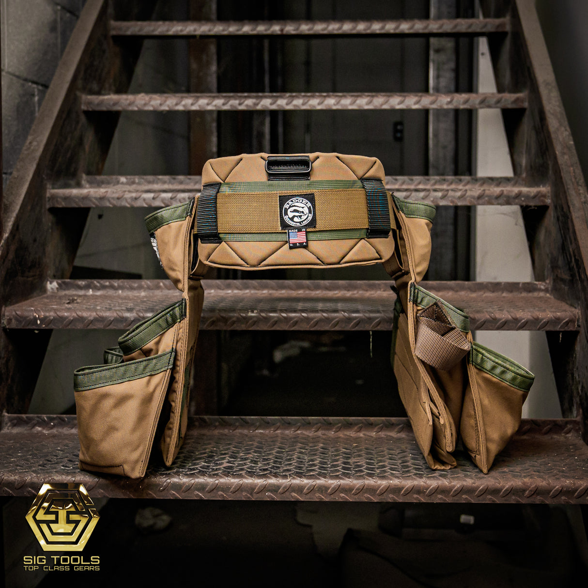 Badger toolbelt Carpenter set in Sawdust colour - Professional Tool Belt NZ