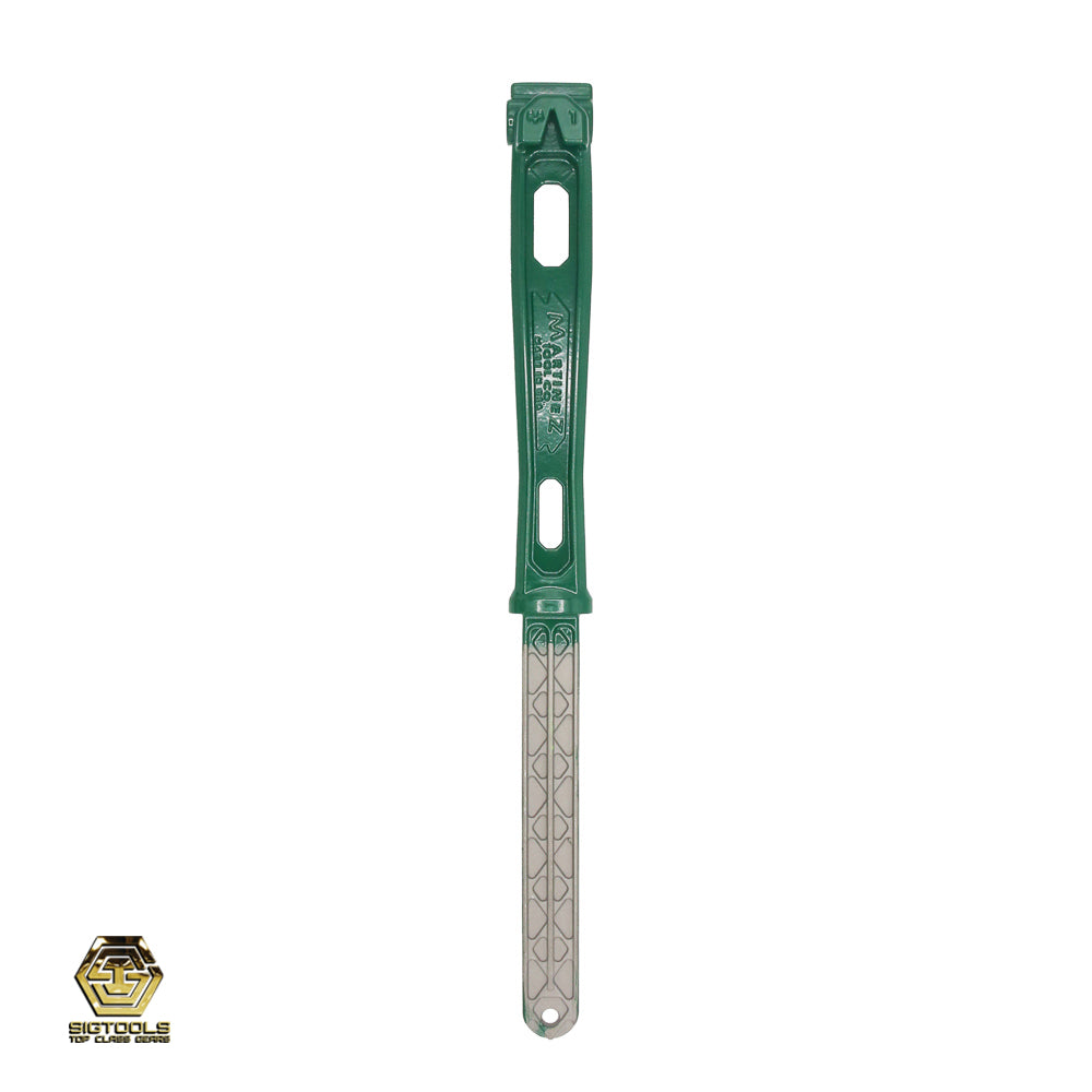A green-colored handle specifically crafted for the M1 Martinez hammer, enhancing the tool's aesthetics with a vibrant touch of color.