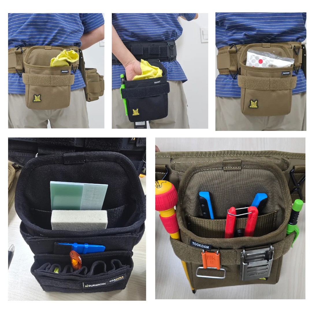 The versatile and durable Dura 409 TOOKDAM Pouch, an essential catch-all accessory for any tool rig.