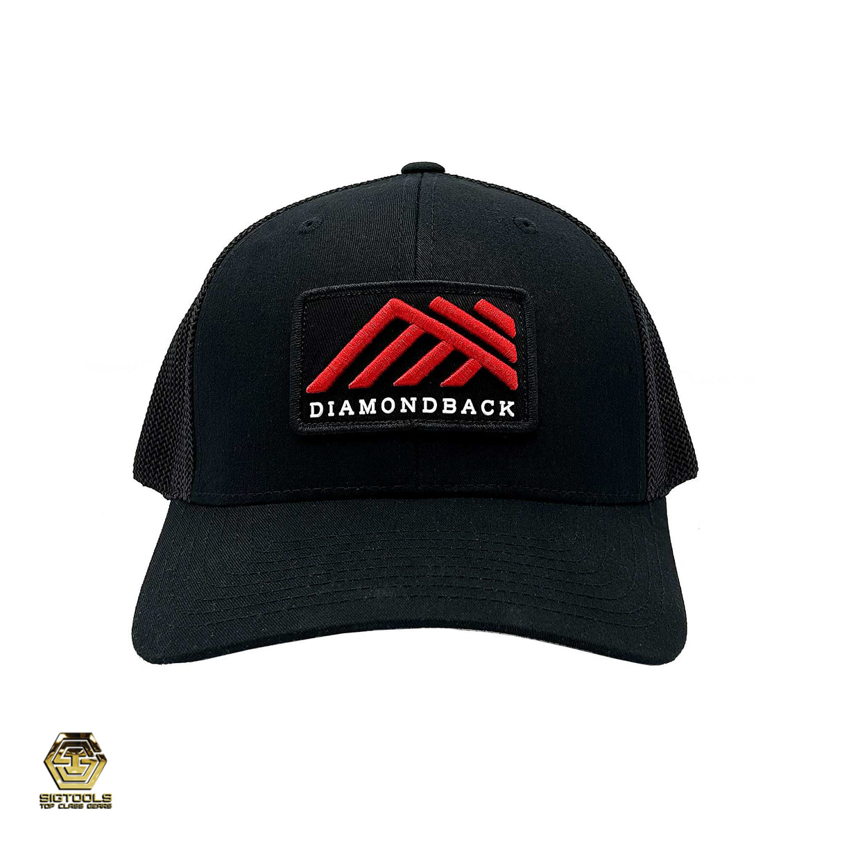 Midnight Black Diamondback Flexfit® Mesh Cap