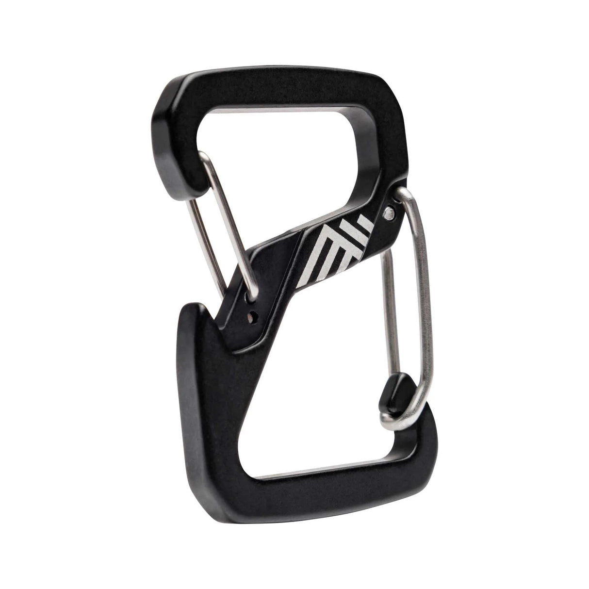 The Diamondback DB Carabiner 3.0, showing its S-shape design and aircraft-grade aluminum construction.