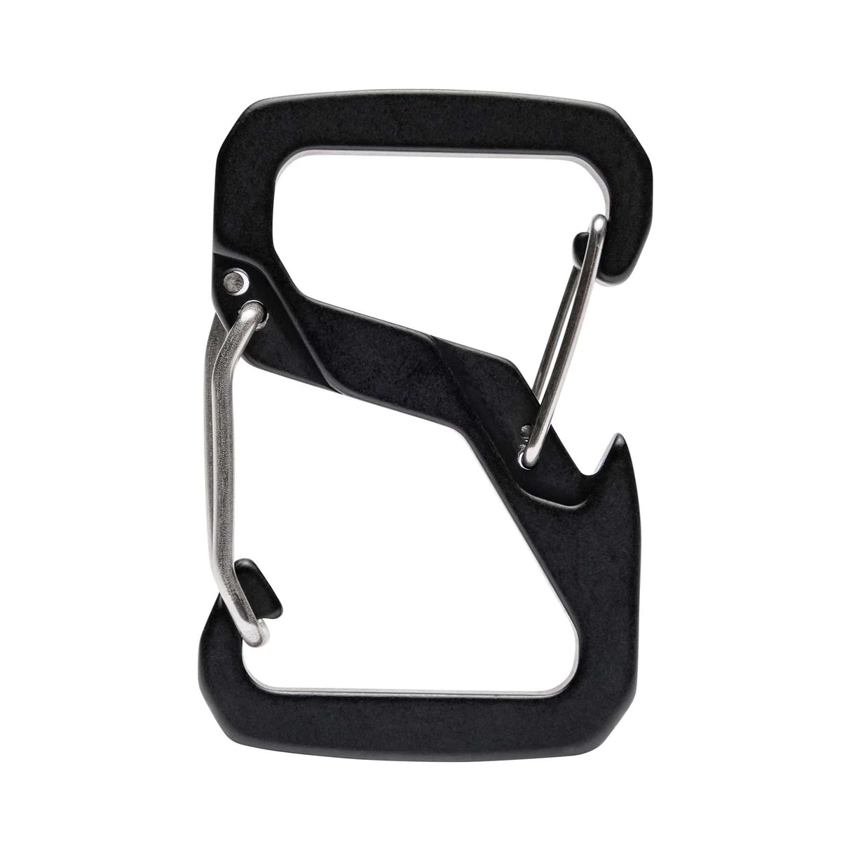 A close-up of the integrated bottle opener feature on the Diamondback DB Carabiner 3.0.