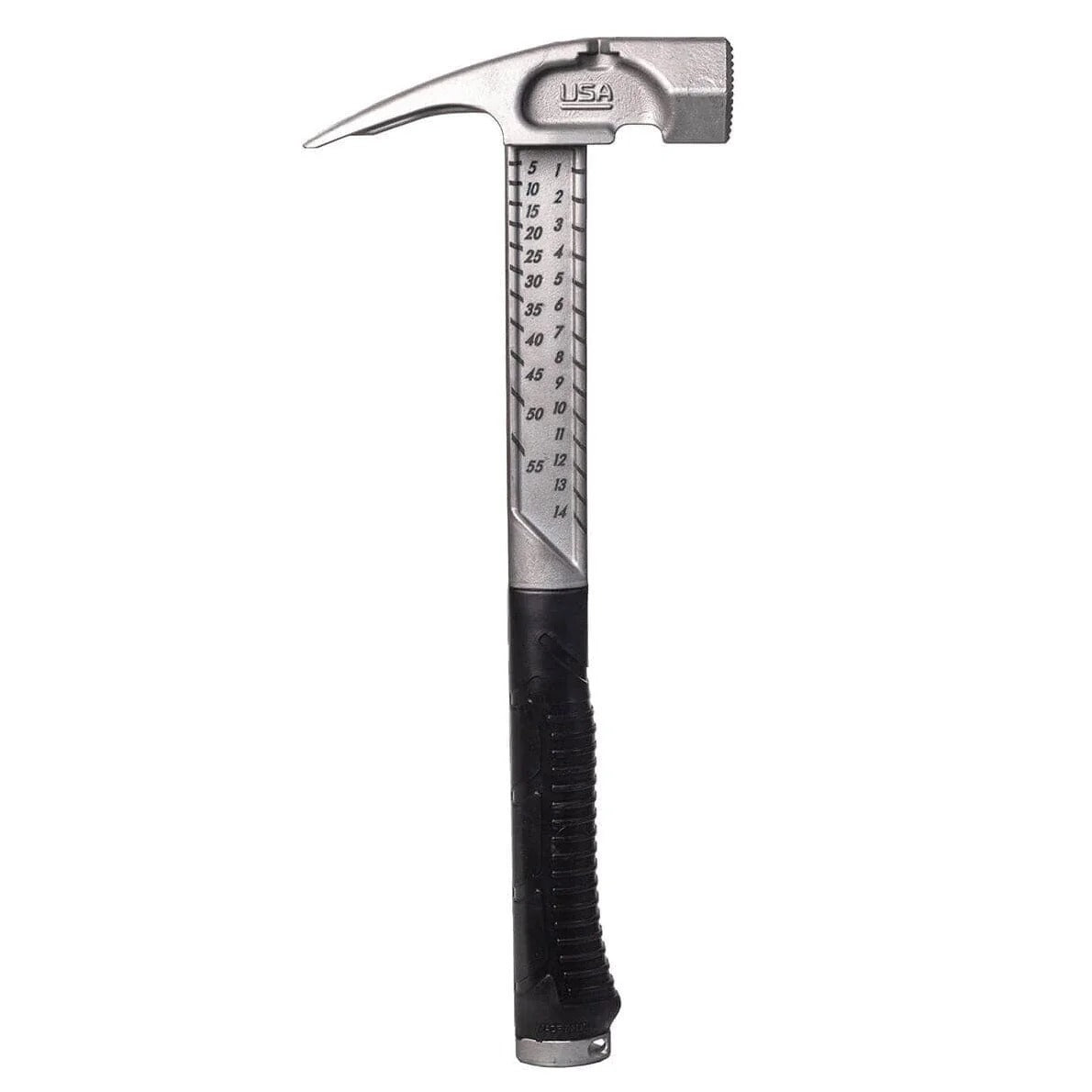 The Boss Hammer Pro Plus Titanium Hammer, a multi-function framing hammer made in the USA from Ti64 Titanium.