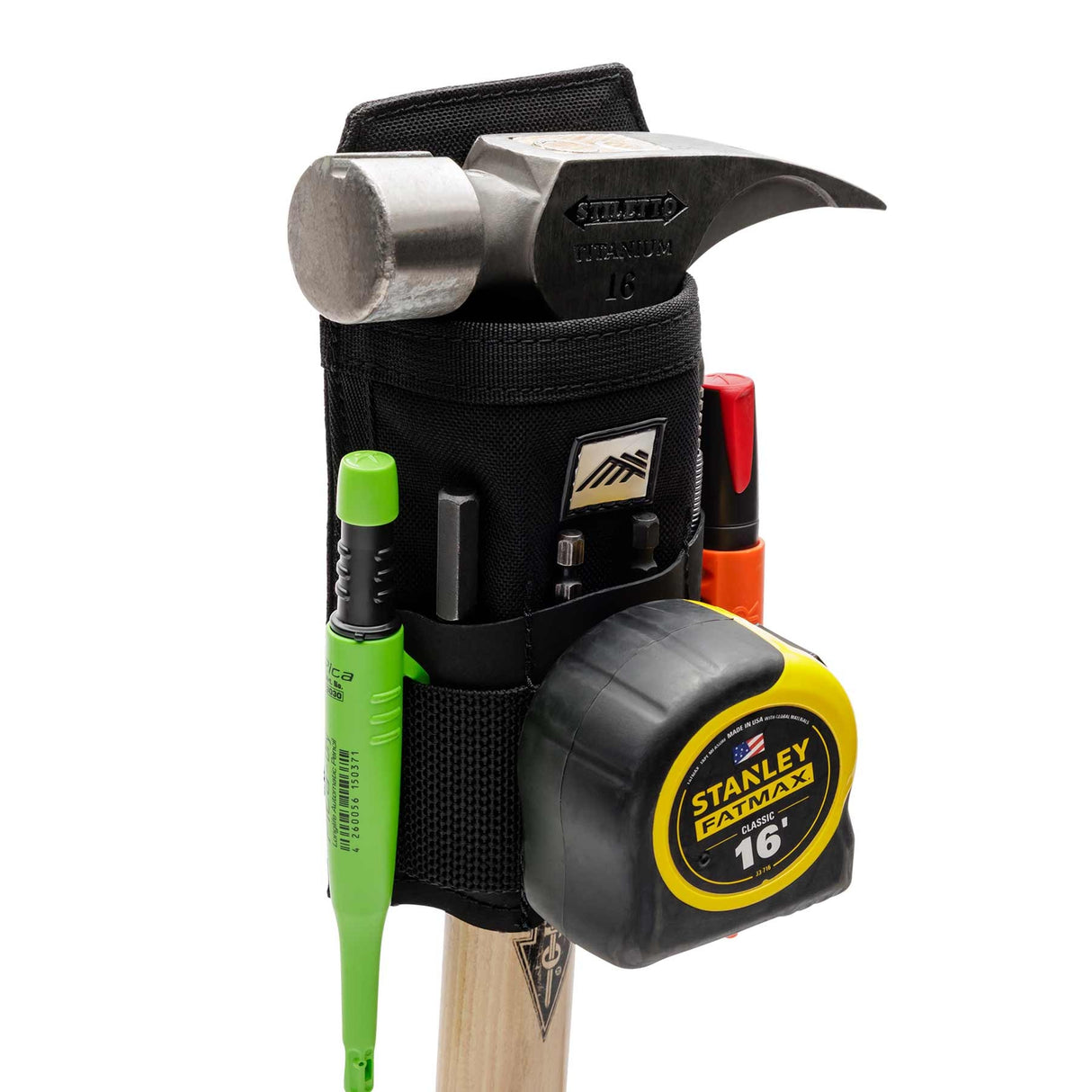 The integrated strap system on the bottom of the Diamondback Wingman X being unhooked to convert it to a pass-thru loop.