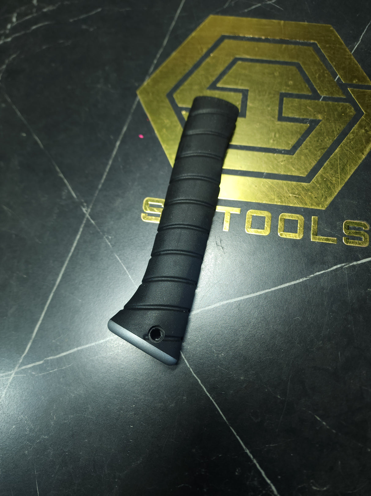 Empuñadura de repuesto Martinez M1/M4 - Revestimiento negro/Tapa plateada