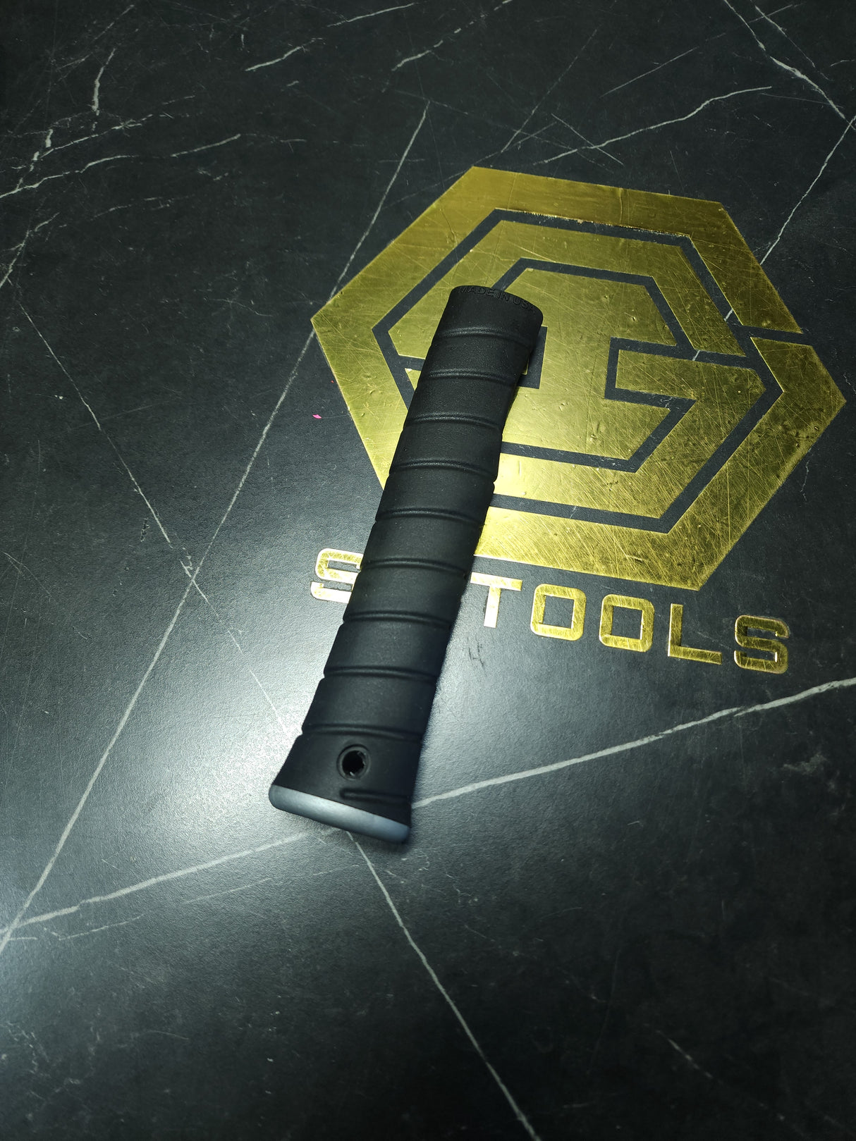 Empuñadura de repuesto Martinez M1/M4 - Revestimiento negro/Tapa plateada