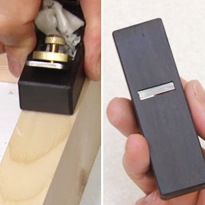 Cepillo de mano Kakuri Mini Ébano N.° 1 Plano