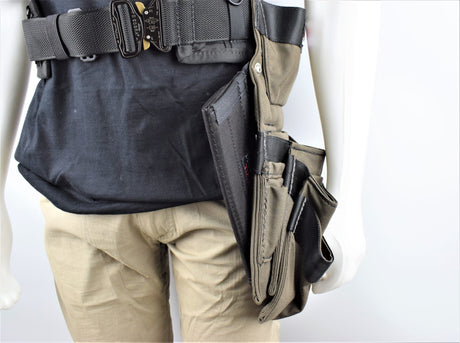 Diamondback flat bar holster mounted on pouch empty