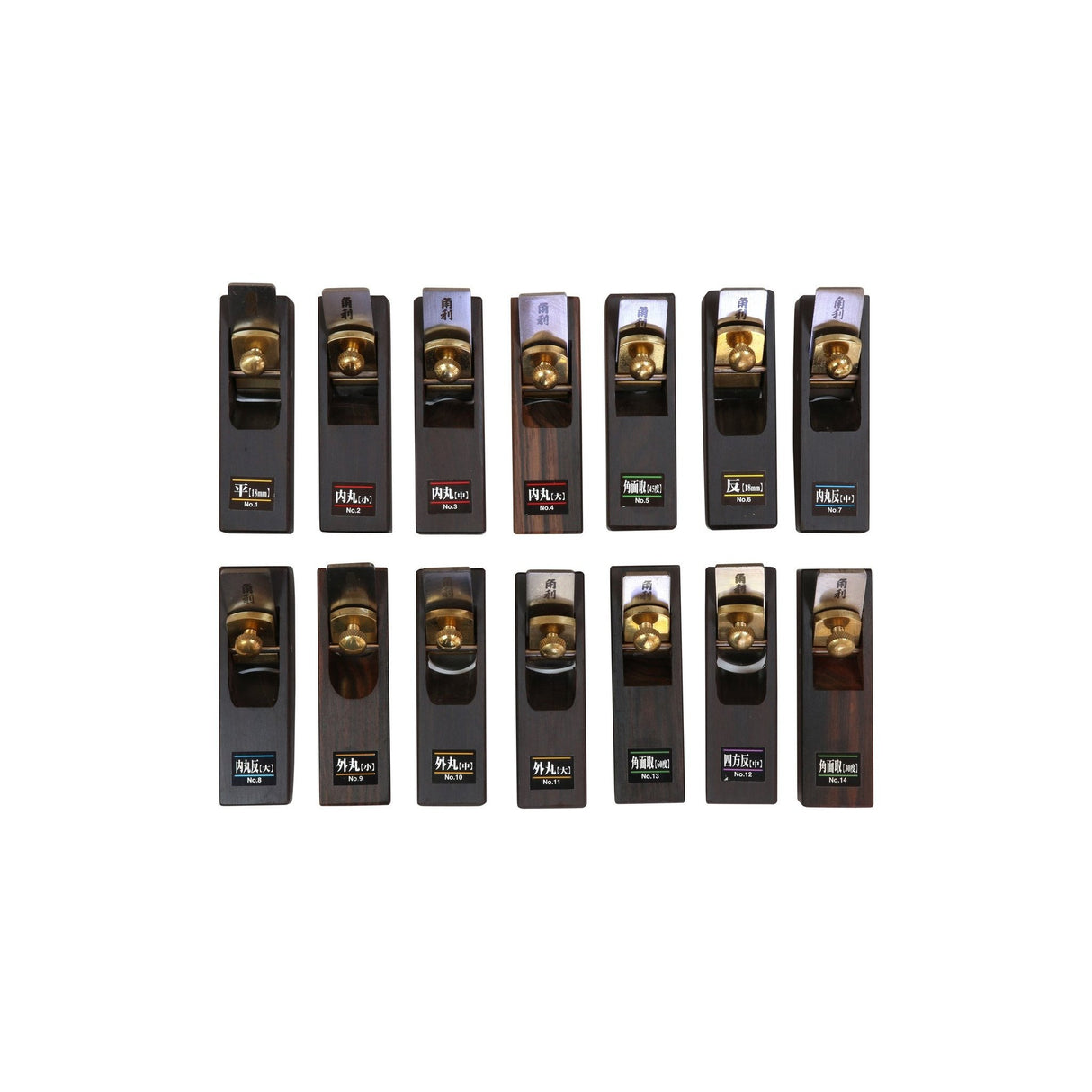 Cepillo de mano Kakuri Mini de ébano n.° 11 R18 convexo