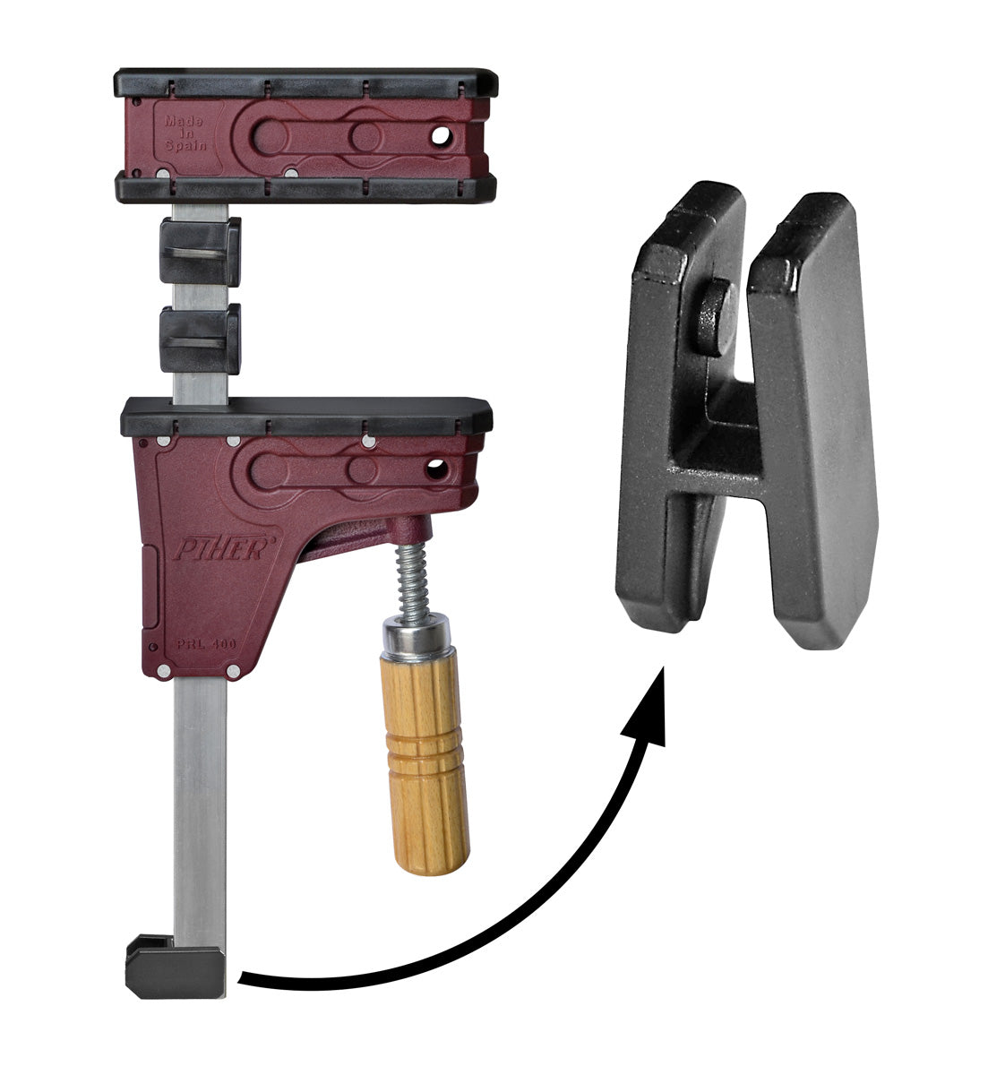 Abrazadera paralela Piher PRL 400