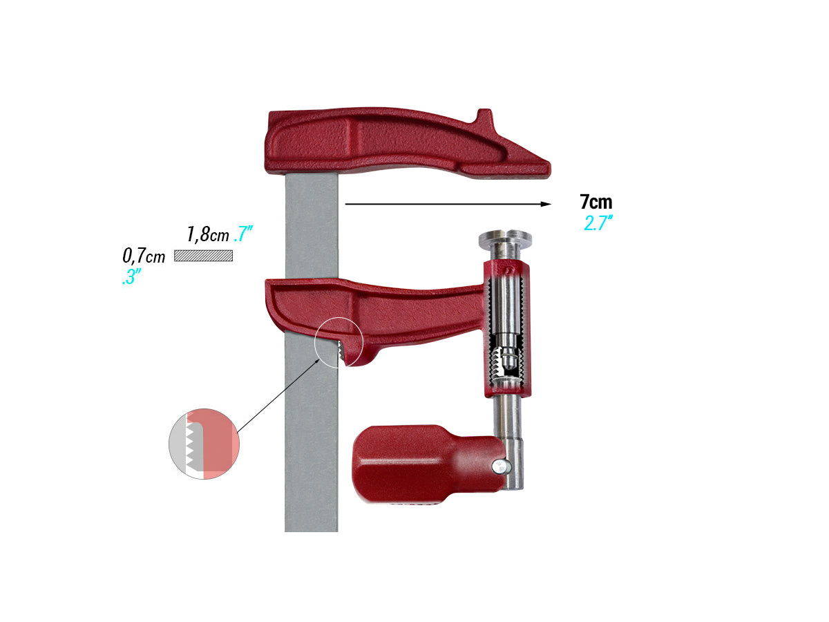 Piher Maxipress M - Depth 7cm
