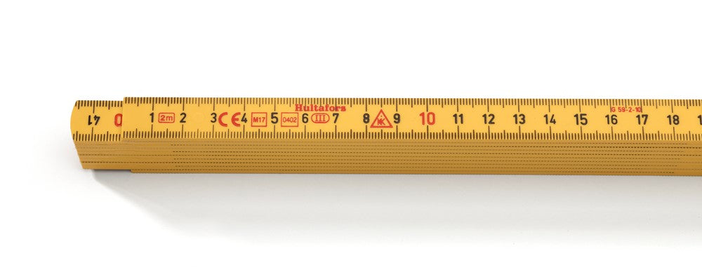 Regla plegable de fibra de vidrio Hultafors de 2 m 