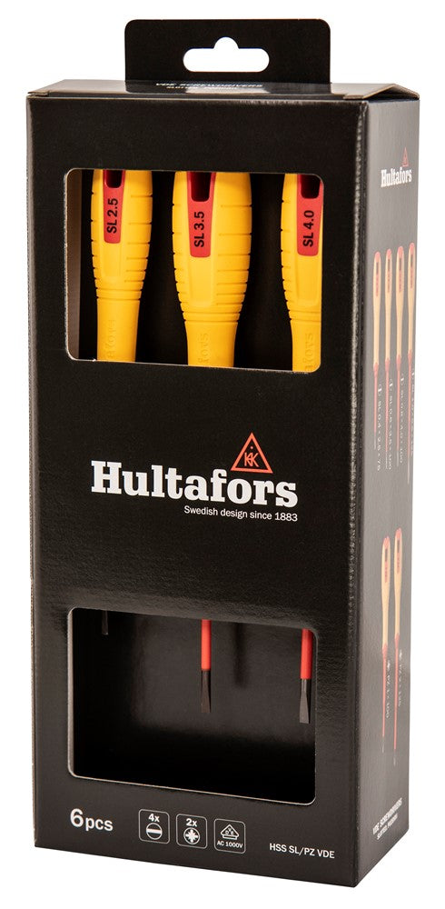 Juego de destornilladores Hultafors VDE PZ y SL - 1000 V (certificado) 