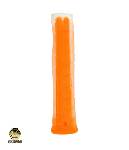 Straight Martinez Replacement Grip - Clear Overlay/Orange Insert 