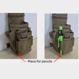 Close-up of the Durawork SANG-O shape-retaining wire mouth, staying open for easy hand tool access.