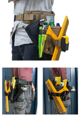 Durawork DB1 Dura 206 Cordura 1000D wallpaper pouch showing the anti-bending brush pad and adjustable roller pockets.