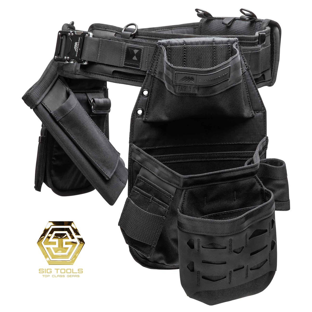 Diamondback Chopo X tool belt front view – Signature Tools NZ