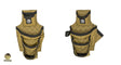 A set of sawdust- coloured bags from Badger trim tool belt set, designed specifically for framing tasks, ideal for carrying tools and accessories on the job. 