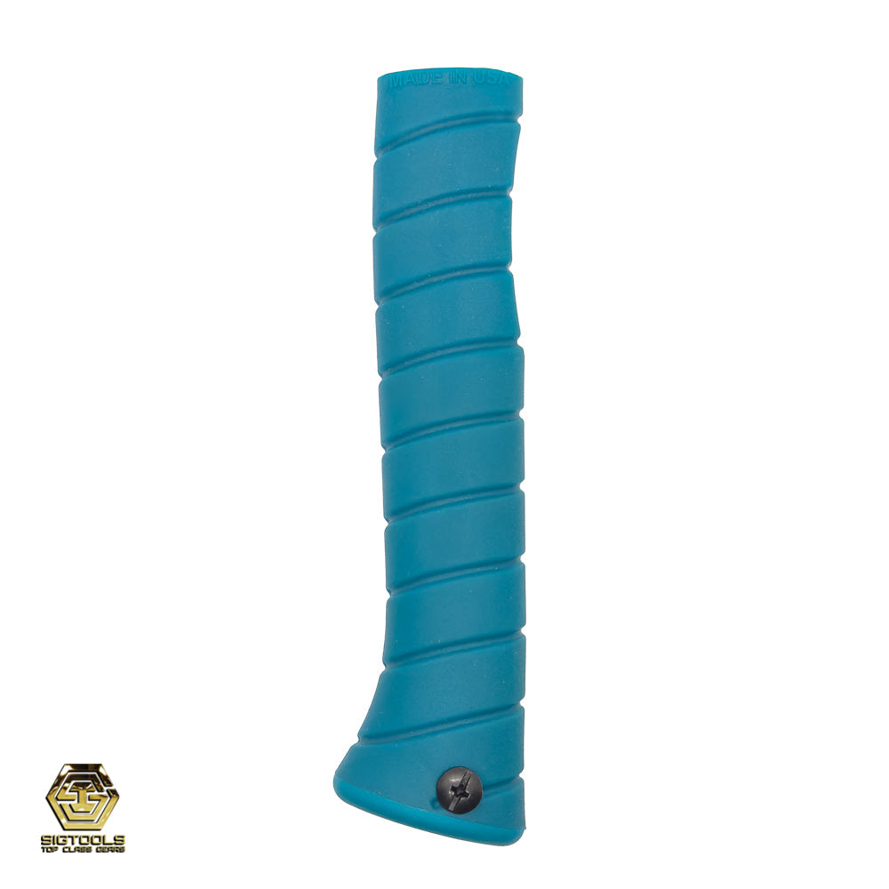 Martinez M1/M4 Replacement Grip – Aqua Insert / Aqua Overlay with Curved Grip