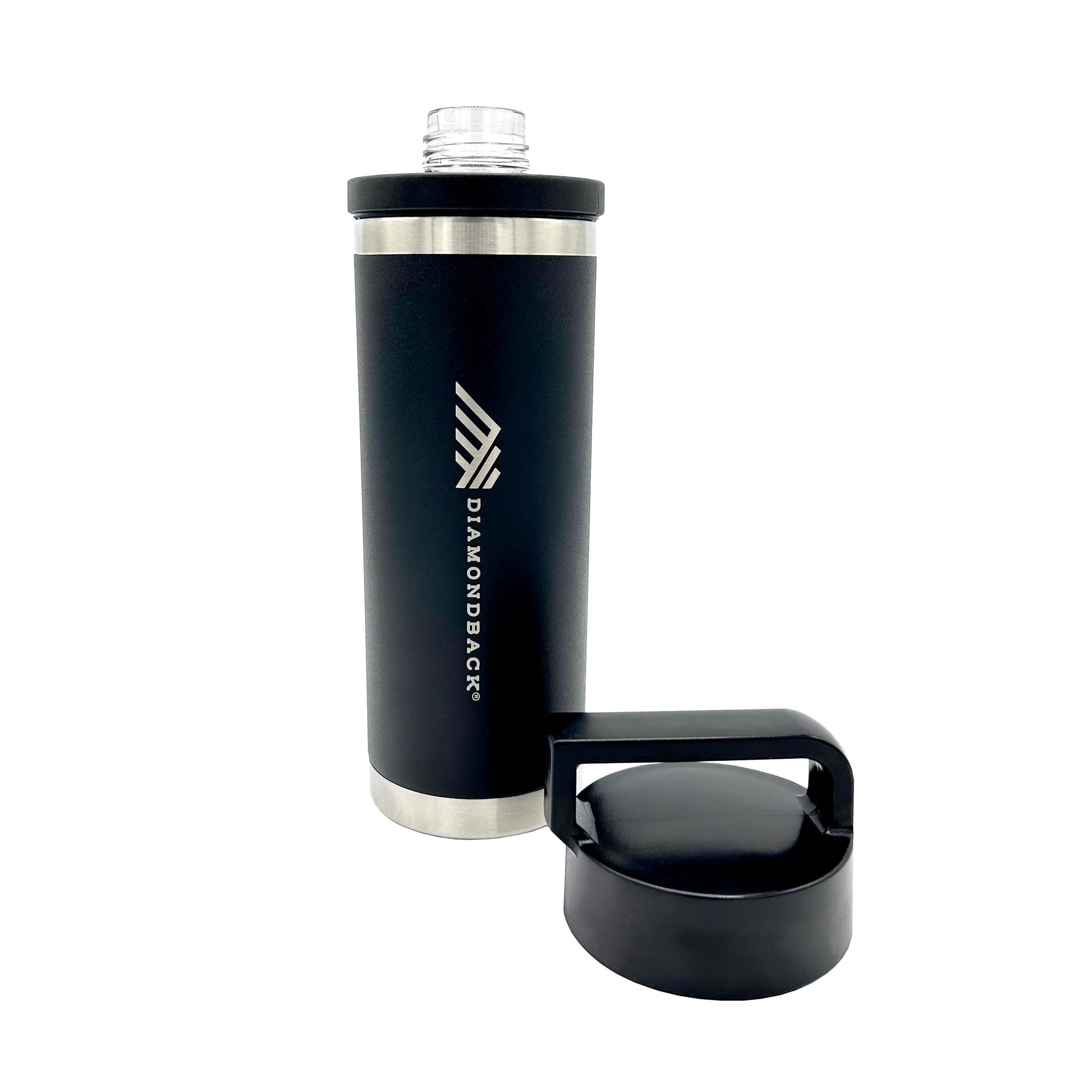Stylish and sturdy H2Go drink bottle, designed for active lifestyles, with advanced insulation technology and suitable for hot and cold beverages.