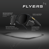 Hyspecs [NUEVO] Serie Flyers con lentes polarizadas y protectores laterales