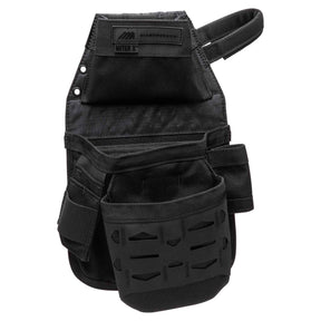 Miter X tool pouch with trim square divider and bit index