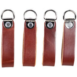 A complete set of four Occidental Leather Suspender Loop Attachments (Model 5509) with pre-riveted D-rings.