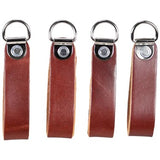 Close-up of a single Occidental Leather suspender loop, showing the durable construction and D-ring, Made in USA.