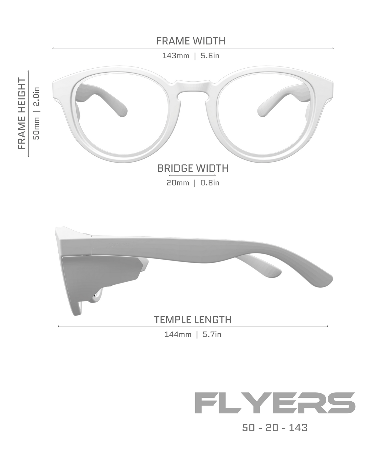 Hyspecs [NUEVO] Serie Flyers con lentes polarizadas y protectores laterales