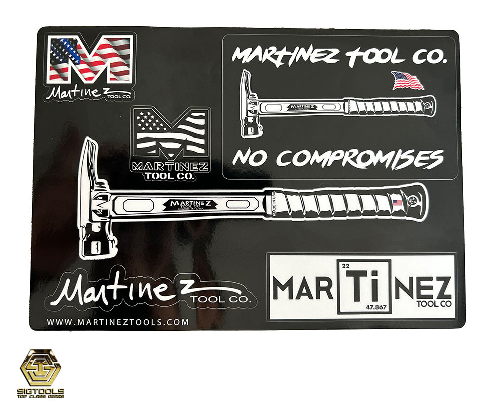 Paquete de pegatinas de Martinez Tool Co.