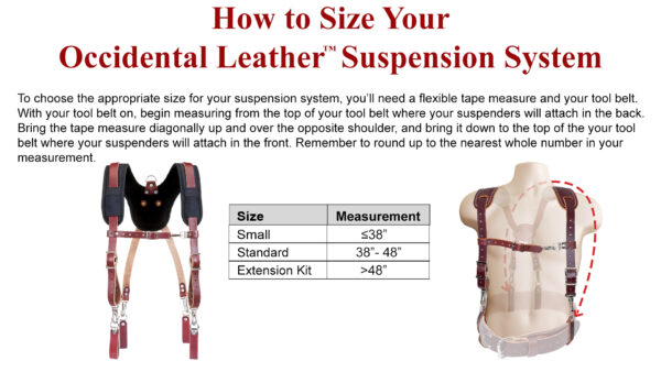SISTEMA DE SUSPENSIÓN STRONGHOLD de Occidental Leather