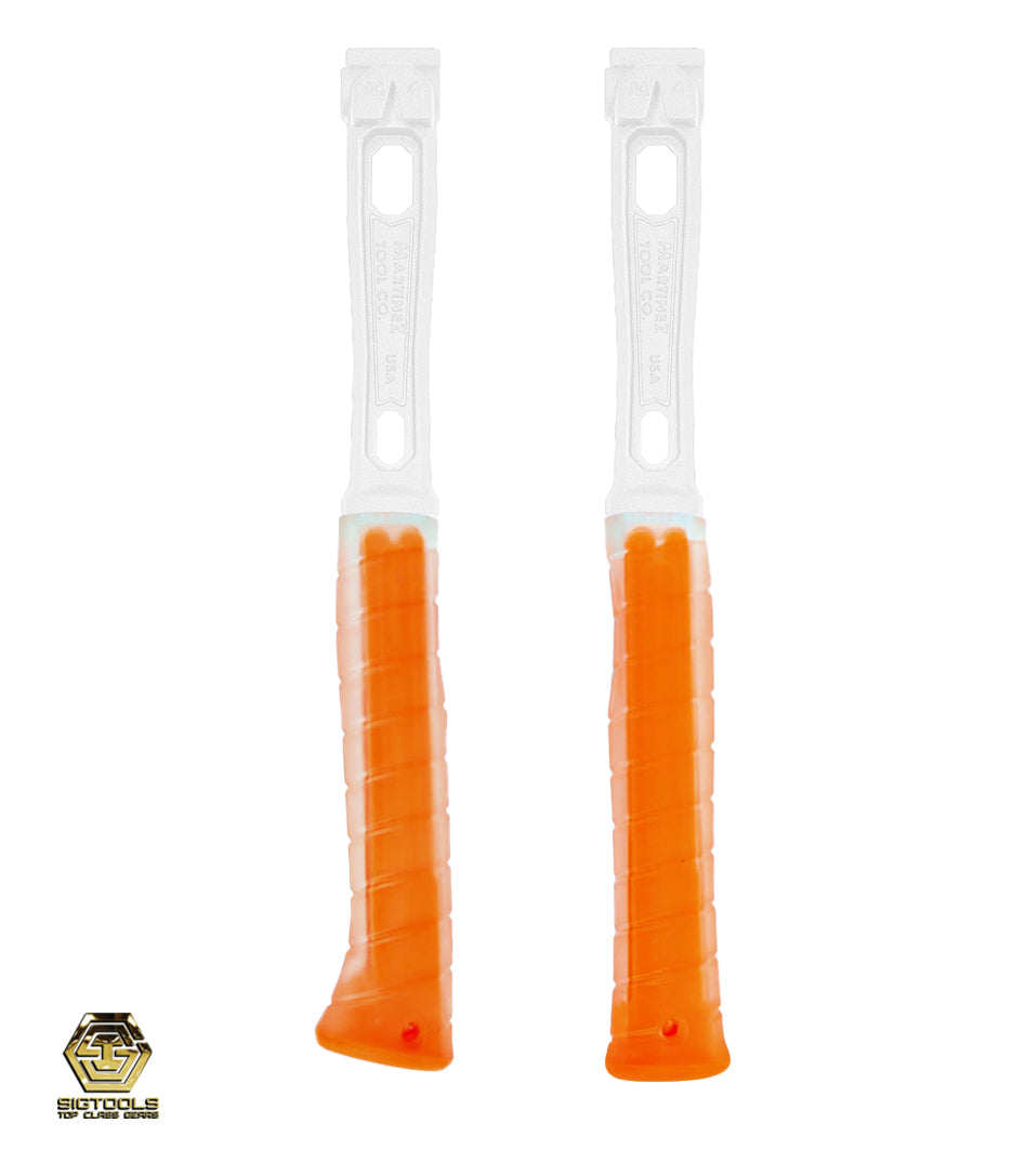 Martinez Replacement Grip - Clear Overlay/Orange Insert - Straight and Curved