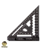 Photograph of the Martinez Micro Square  on white  background – Metric Version, showcasing its compact design and precision engineering for metric measurements.