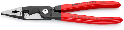 Alicates de instalación eléctrica Knipex 6 en 1 de 200 mm 