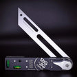 The robust custom-designed stainless steel and brass pivot mechanism of the TrigJig BB200 professional sliding bevel.
