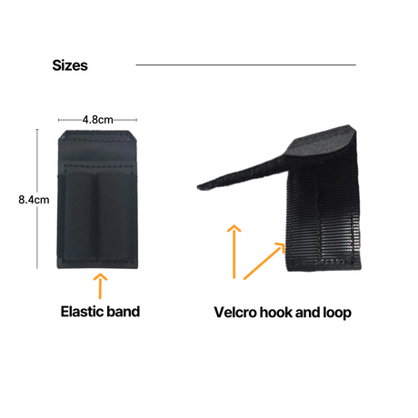 A close-up of the secure Velcro-backed panel on the DURAWORK Dura 507 Pencil Holder.