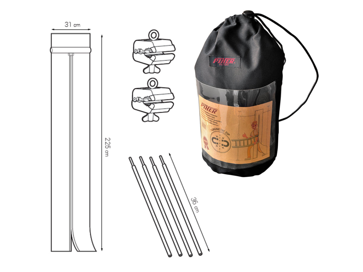 Kit de puerta magnética antipolvo Piher 