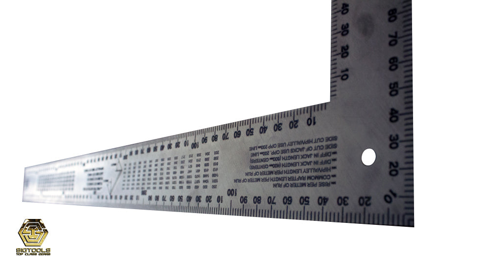 Titanium Framing Square Without Scribe Marks – Metric