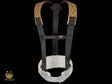 Front look of a pair of Sawdust sage-colored suspenders from the Badger brand, note that the belt is not included, designed to provide comfortable support and style while working.