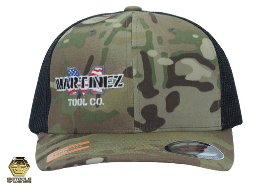 MTC Green Camo Mesh Flex Fit Hat 