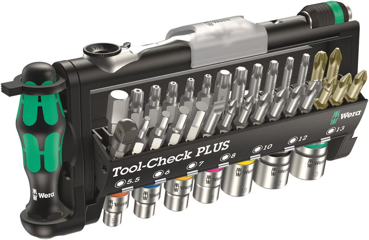 Wera Tool Check Plus 39-Piece Bit Ratchet Set (6200056490)