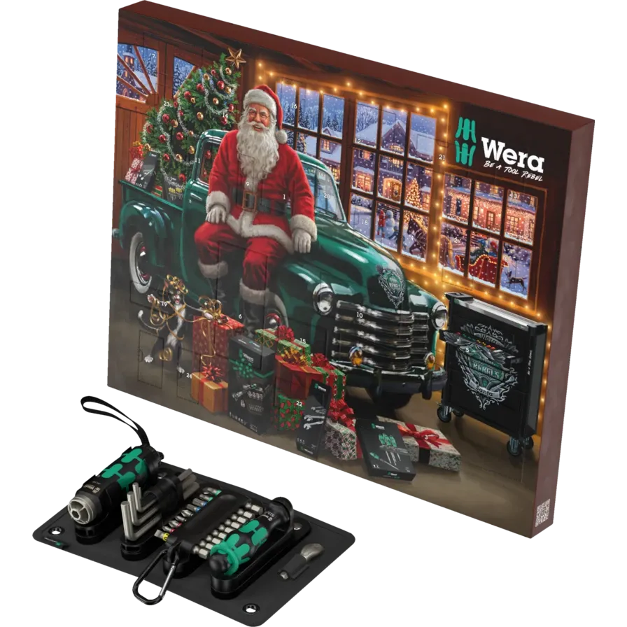 Wera 2026 Advent Calendar (24-Piece Flashdriver & Bit Set)