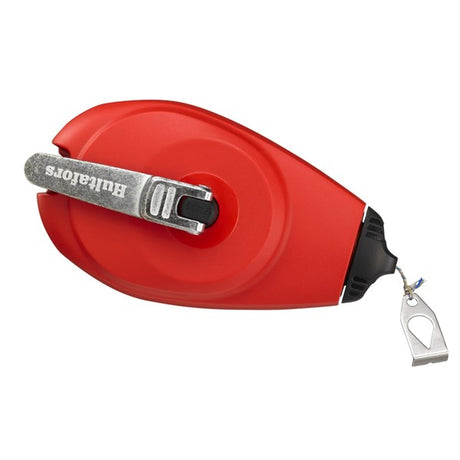 The Hultafors CLP chalk line with its secure hook storage and overload protection feature for gear mechanism safety.